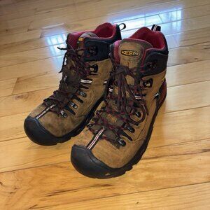 Keen Utility Men's Pittsburgh Steel Toe Waterproof Hiker Workshoe Brown Sz 9.5D